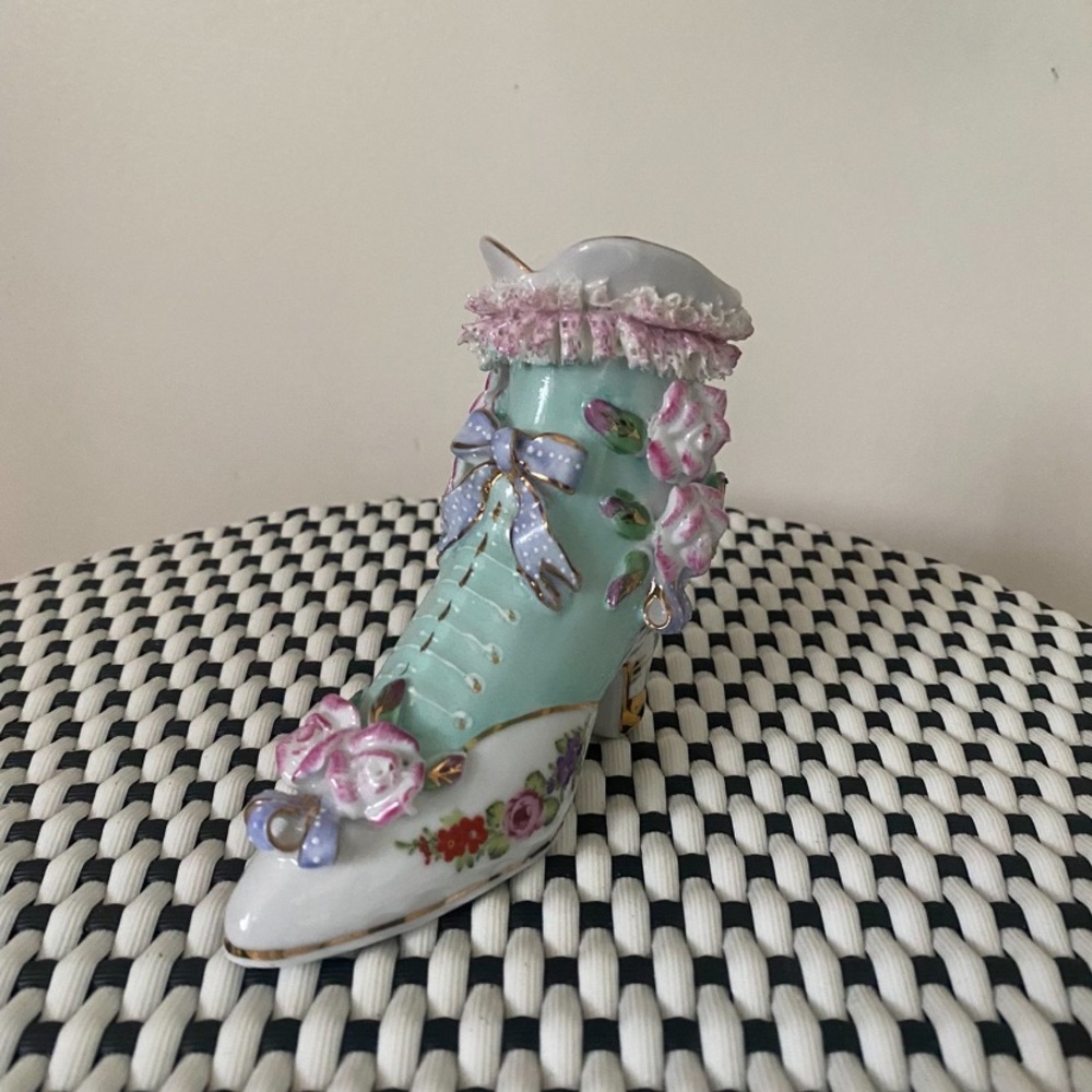 Vintage Limoges Shoe Collectible